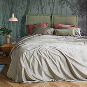 Velouté Duvet Cover Set – Grey Velvet, Soft & Luxurious